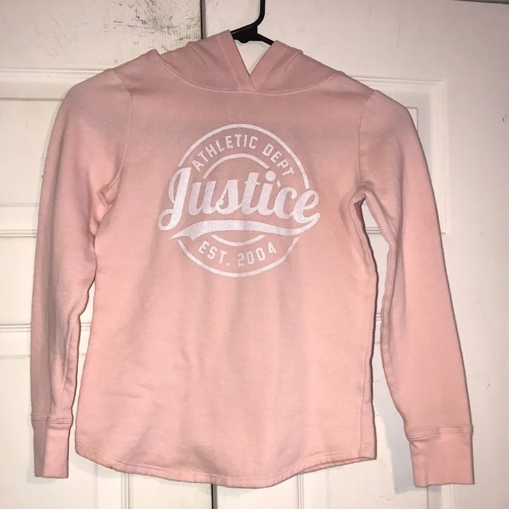 Girl’s Justice Glittered Hoodie